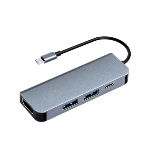 4 in 1 Portable Docking Station USB C with 4K Ultra HD 2X USB 3.0 Power Delivery 100W PD USB Port