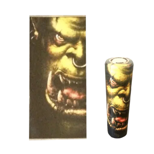 Warcraft Orc Plastic Wrap for 18650